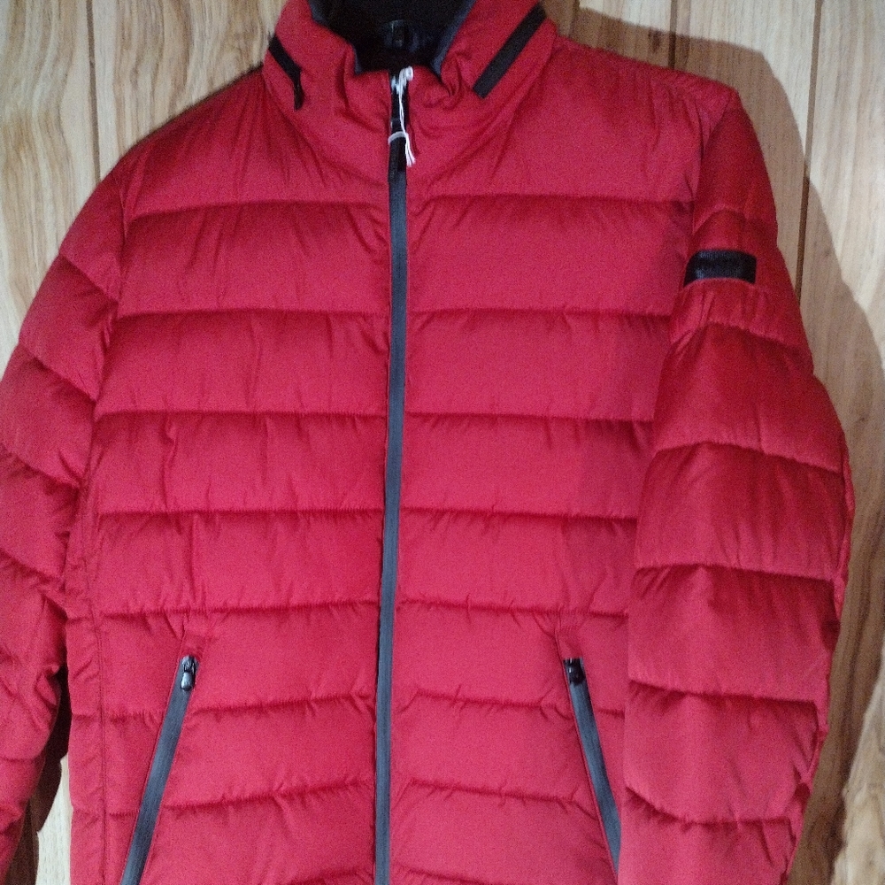 Men red Michael Kors puff jacket XL